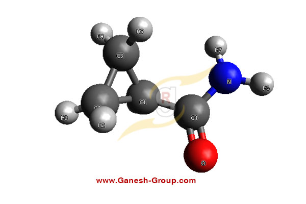 3D Molecular Structure of Cyclopropane carboxamide (CAS No :6228-73-5)