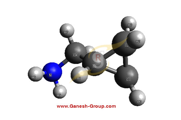 3d Molecular Structure of Cyclopropylmethylamine (CAS No :2516-47-4)